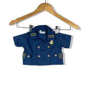 Little Bit Sailor Shirt Kids 3/6 Navy Blue Nautical Coastal Preppy Vintage
